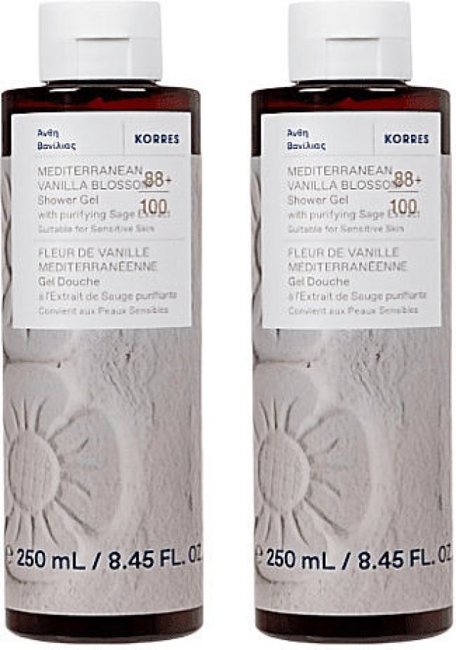KORRES PROMO SET MEDIT VANILLE BLOS SHOWER GEL (2χ250ML)