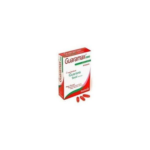 HEALTH AID Guaramax™ Guarana 1000mg capsules 30s -blister