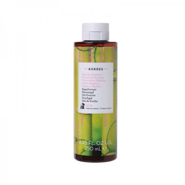 Korres Shower Gel Cucumber Bamboo Αφρόλουτρο Αγγούρι Μπαμπού, 250ml