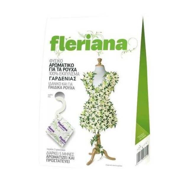  Fleriana Αρωματικό Ρούχων Γαρδένια 3Τμχ