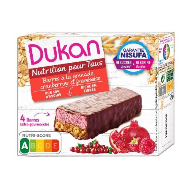 Dukan Expert Γκοφρέτα Βρώμης με Σοκολάτα & Μούρα (4x30gr), 120gr