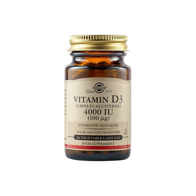 SOLGAR - Vitamin D3 4000 IU 100mg | 60 caps