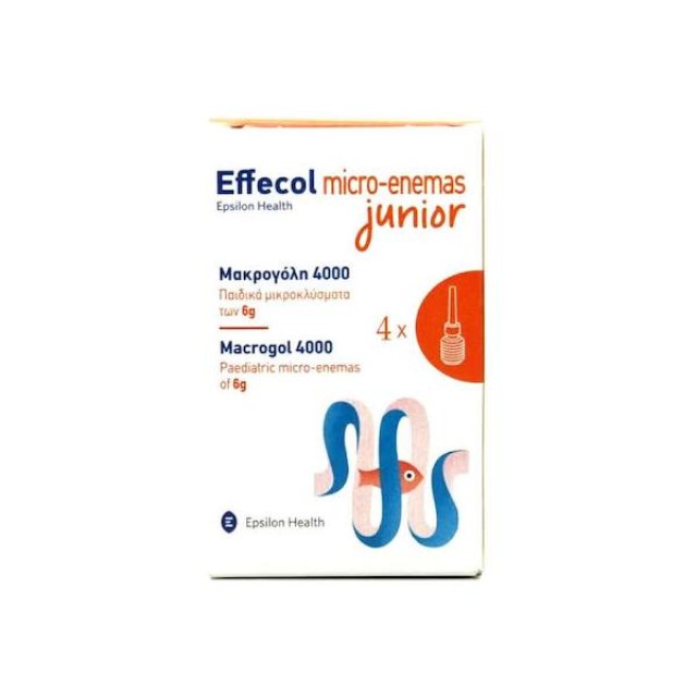 Epsilon Health Micro-Enemas Junior Macrogol 4000 4 x 6gr