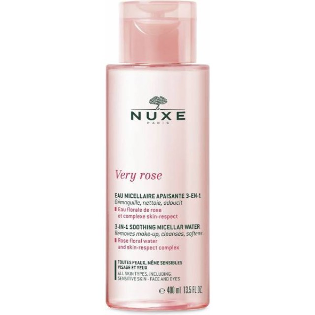 Nuxe Ειδική Προσφορά Very Rose 3-in-1 Soothing Micellar Water Μικυλλιακό Νερό Καθαρισμού για Πρόσωπο & Μάτια, 400ml