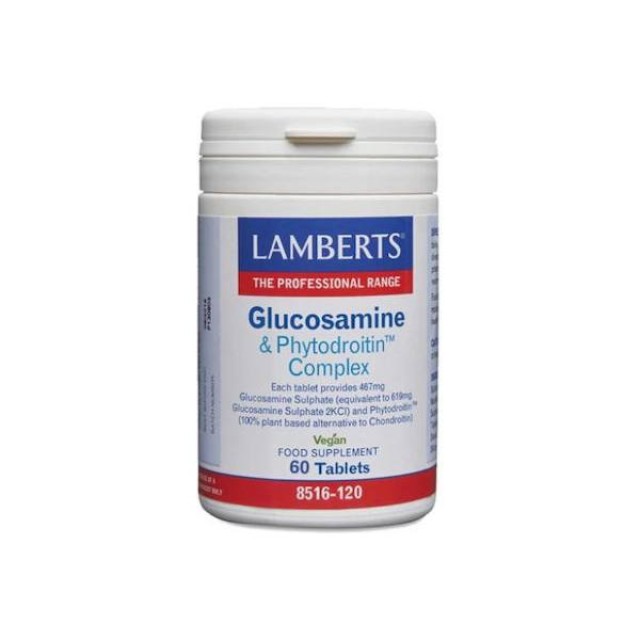 Lamberts Glucosamine & Phytodroitin Complex Συμπλήρωμα για την Υγεία των Αρθρώσεων 60 ταμπλέτες