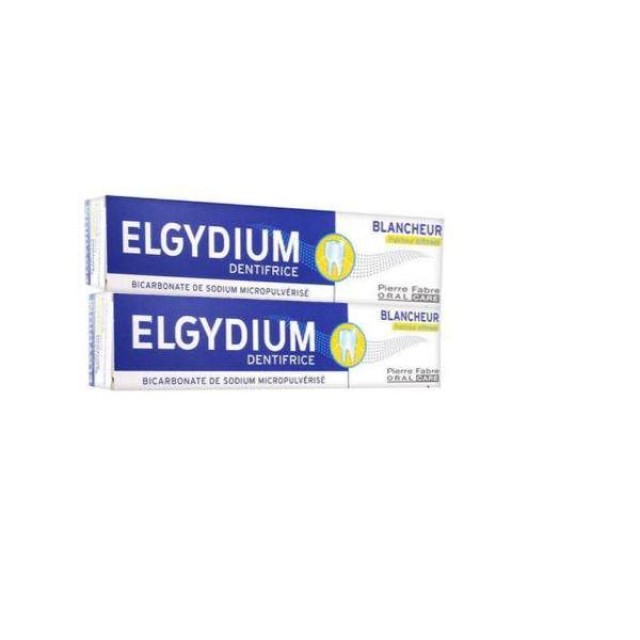 ELGYDIUM Λευκαντική Οδοντόκρεμα Cool Lemon 2 X 75ml