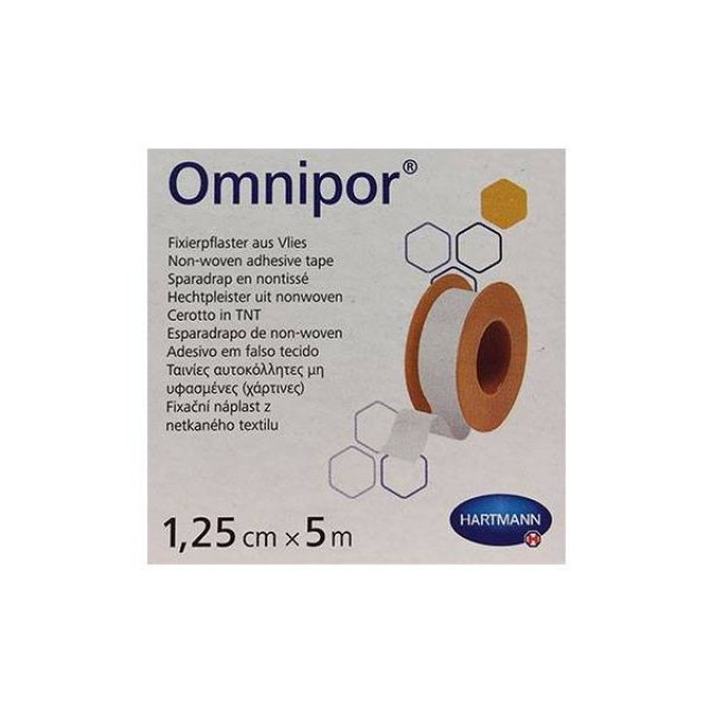 Hartmann Omnipor 5mx1,25cm Αυτοκόλλητη Ταινία Στερέωσης 1 Τμχ