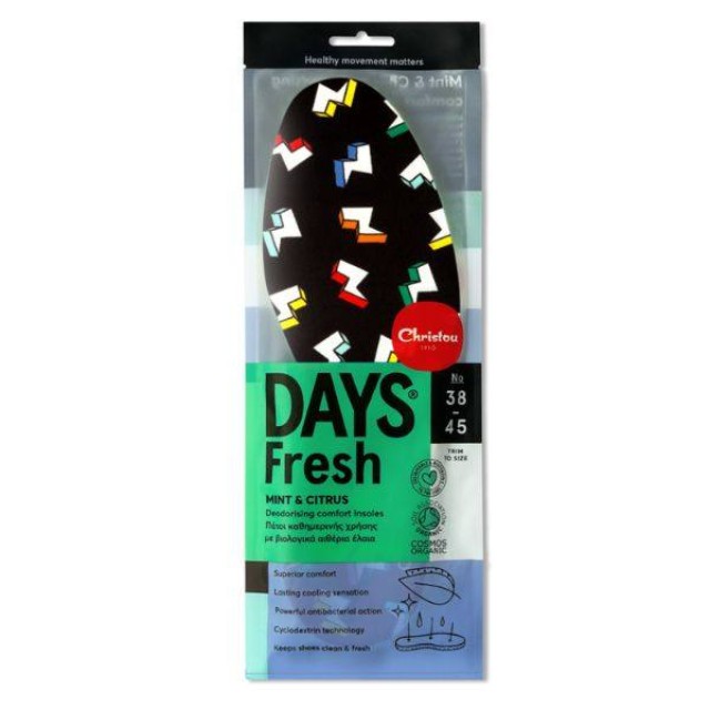 Christou Days Fresh Thunderbolts CH-063 Mint & Citrus (No 38-45) One Size 1 Ζευγάρι