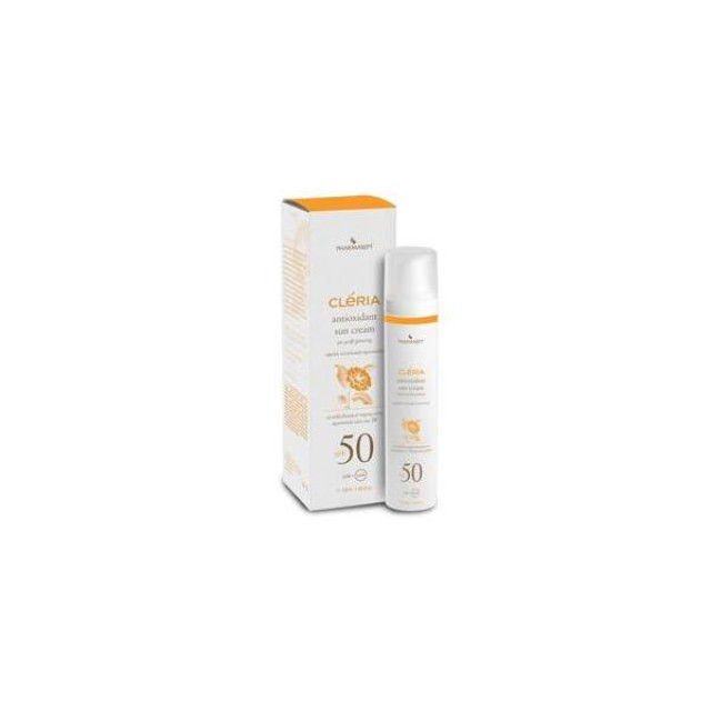 Pharmasept Cleria Antioxidant Sun Cream Αντηλιακή Κρέμα Προσώπου SPF50 50ml