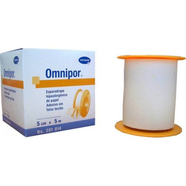 Hartmann Omnipor 5mx5cm Αυτοκόλλητη Ταινία Στερέωσης 1 Τεμάχιο