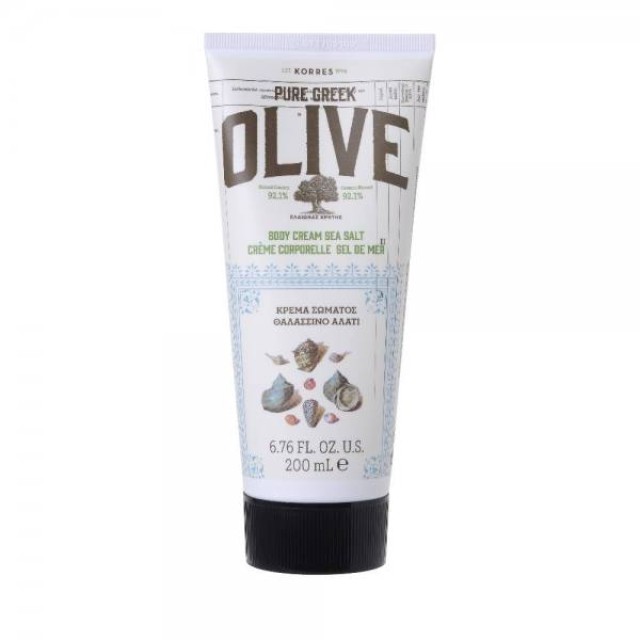 Korres Pure Greek Olive Κρέμα Σώματος Θαλασσινό Αλάτι 200ml