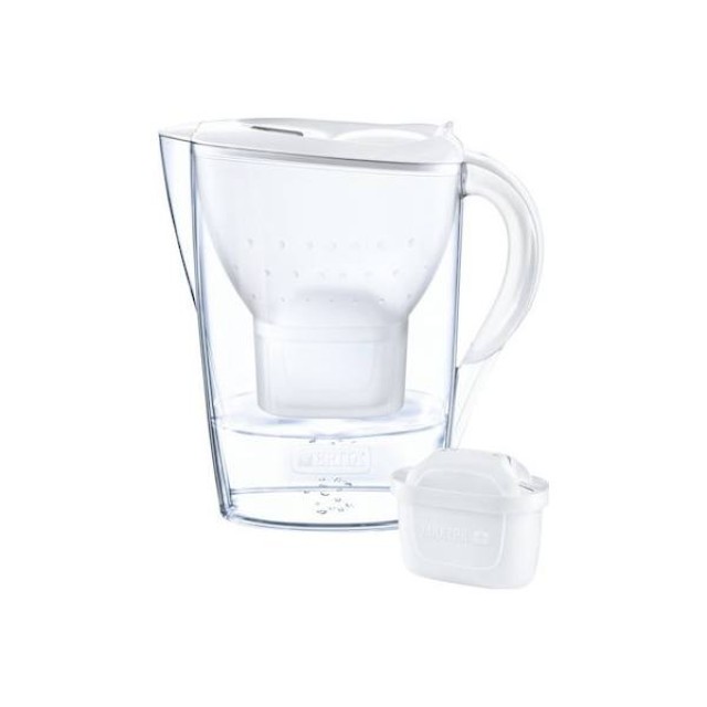 Brita Κανάτα Marella Cool & Maxtra White Πλαστική Με Καπάκι 2400ml