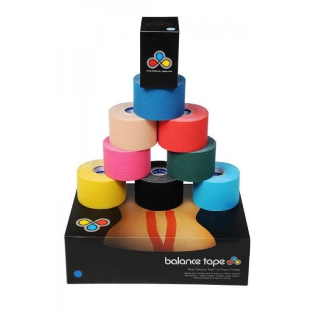 Stopain Balance Tape, Ταινία Κινησιοεπίδεσης, + 20% Περισσότερο Προϊόν - Σε οκτώ διαφορετικά χρώματα. 6m x 5cm