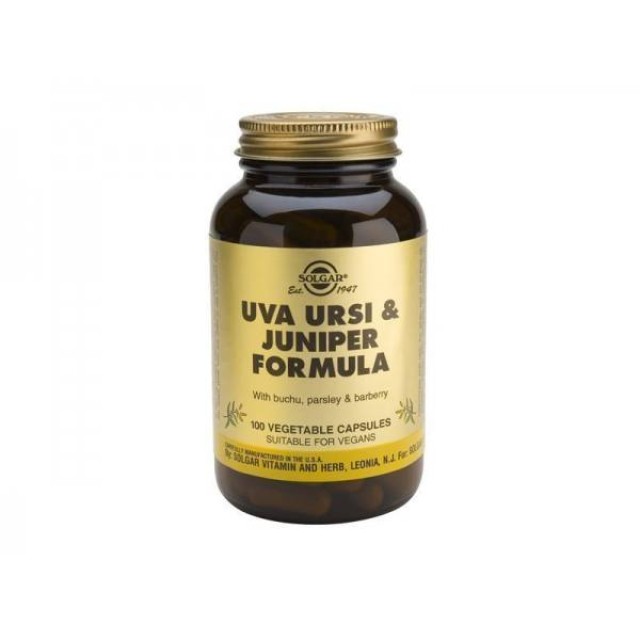 Solgar Uva Ursi & Juniper Formula 100 φυτικές κάψουλες