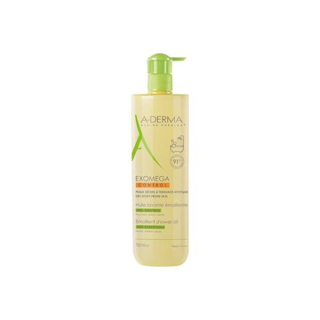 A-Derma Exomega Control Emollient Shower Oil Anti-Scratching 750ml