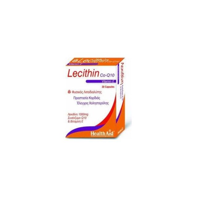HEALTH AID Lecithin 1000mg&Vitamin E&CoQ 10 - 30 Capsules