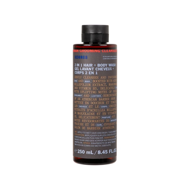 KORRES 2 IN 1 HAIR + BODY WASH GEL LAVANT CHEVEUX 250 ML