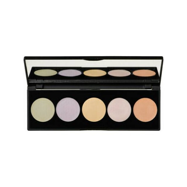 Korres Activated Charcoal Colour Correcting Pallet Παλέτα Διόρθωσης Χρώματος 5 Αποχρώσεις 5,5gr