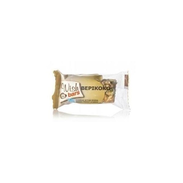 Wish Bars Βερίκοκο Μπάρα Δημητριακών, 30 gr