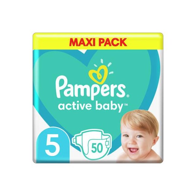 Pampers Active Baby Maxi No 5 (11-16Kg) 50τμχ