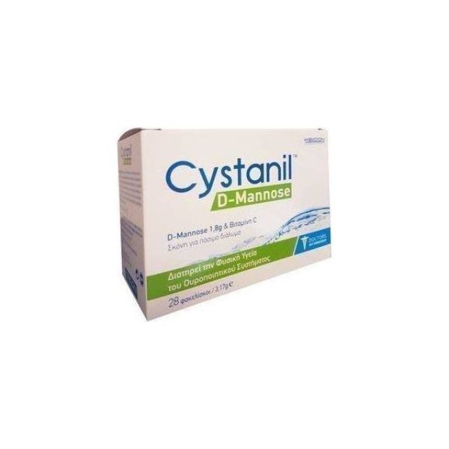 Cystanil D-Mannose Συμπλήρωμα Διατροφής σε σκόνη για το Ουροποιητικό Σύστημα, 28 x 3.17g