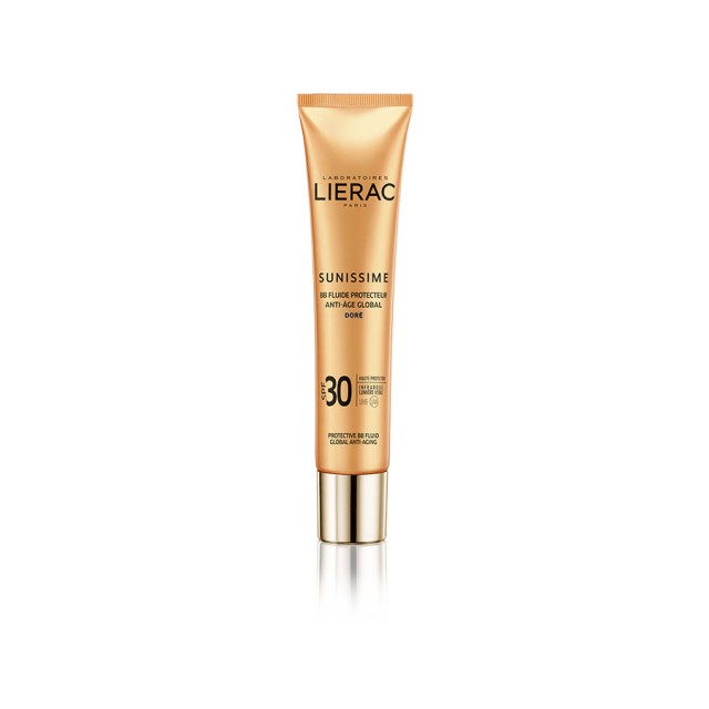 LIERAC - Sunissime BB Fluide Protective Anti-Aging Golden Face   Decollete SPF30 | 40ml