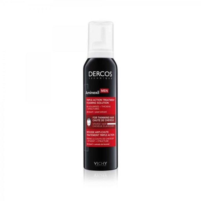 Vichy Dercos Aminexil Men Αφρός Τριπλής Δράσης Κατά της Τριχόπτωσης, 150ml